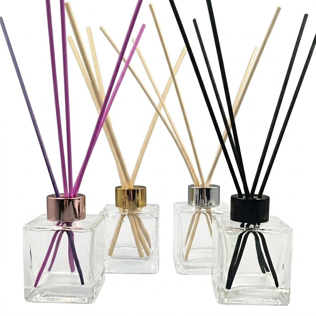 Aromatizador 100ml cuadrado con varitas